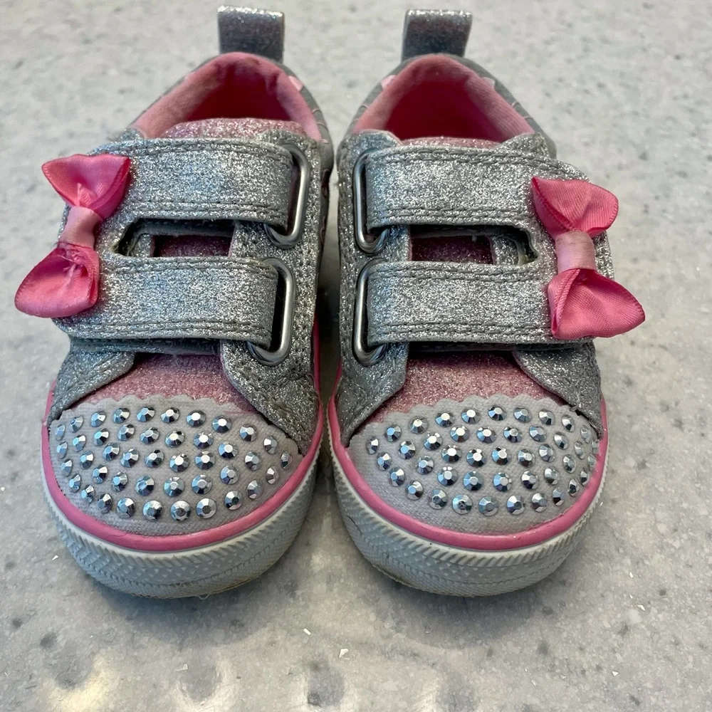 Light up sneakers, twinkle toes, sport by sketchers 5T 5 - Picture 3 of 6